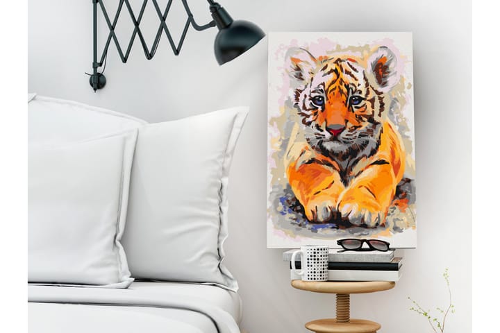 Tee-se-itse Maalaus Baby Tiger 40x60 cm - Artgeist sp. z o. o. - Sisustustuotteet - Taulu & taide - Maalaa itse - Tee se itse -taulu