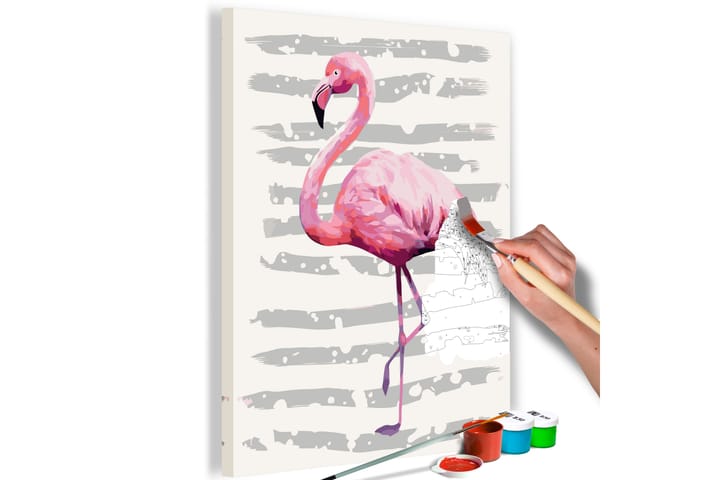 Tee-se-itse Maalaus Beautiful Flamingo 40x60 cm - Artgeist sp. z o. o. - Sisustustuotteet - Taulu & taide - Maalaa itse - Tee se itse -taulu