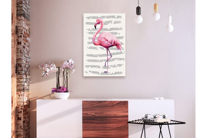 Tee-se-itse Maalaus Beautiful Flamingo 40x60 cm - Artgeist sp. z o. o. - Sisustustuotteet - Taulu & taide - Maalaa itse - Tee se itse -taulu