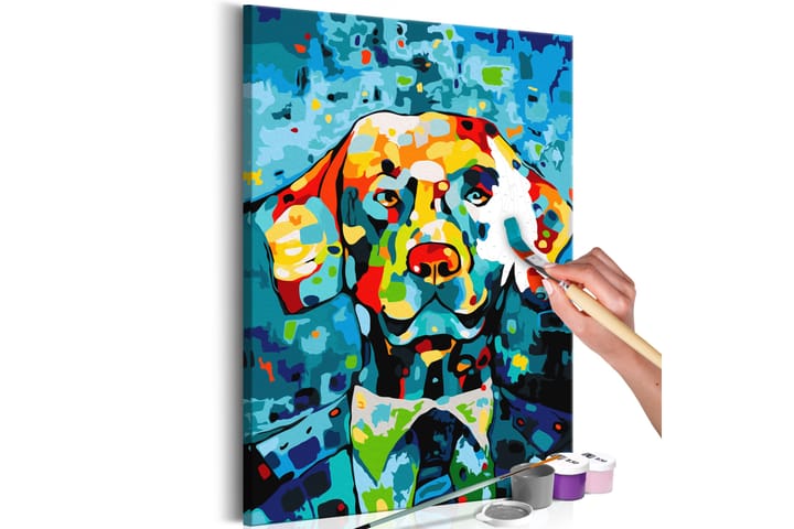 Tee-se-itse Maalaus Dog Portrait 40x60 cm - Artgeist sp. z o. o. - Sisustustuotteet - Taulu & taide - Maalaa itse - Tee se itse -taulu