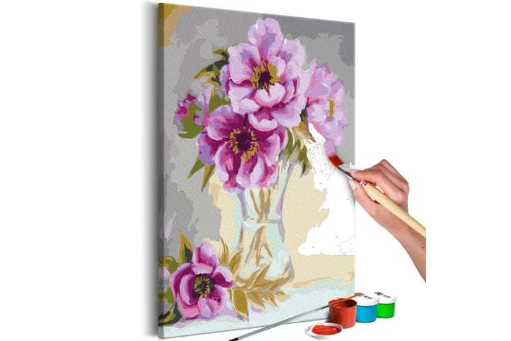 Tee-se-itse Maalaus Flowers In A Vase 40x60 cm - Artgeist sp. z o. o. - Sisustustuotteet - Taulu & taide - Maalaa itse - Tee se itse -taulu