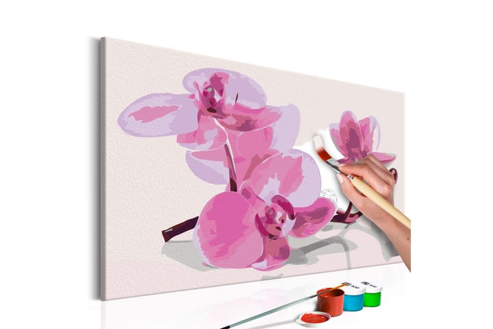 Tee-se-itse Maalaus Orchid Flowers 60x40 cm - Artgeist sp. z o. o. - Sisustustuotteet - Taulu & taide - Maalaa itse - Tee se itse -taulu