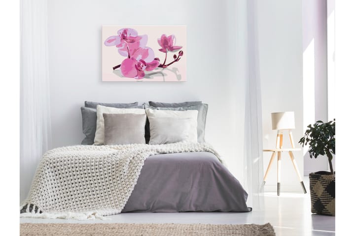 Tee-se-itse Maalaus Orchid Flowers 60x40 cm - Artgeist sp. z o. o. - Sisustustuotteet - Taulu & taide - Maalaa itse - Tee se itse -taulu