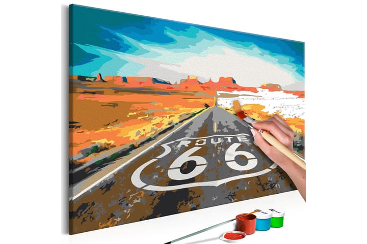 Tee-se-itse Maalaus Route 66  60x40 cm - Artgeist sp. z o. o. - Sisustustuotteet - Taulu & taide - Maalaa itse - Tee se itse -taulu