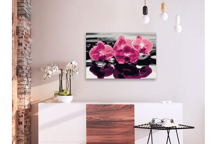 Tee-se-itse Maalaus Three Orchids  60x40 cm - Artgeist sp. z o. o. - Sisustustuotteet - Taulu & taide - Maalaa itse - Tee se itse -taulu