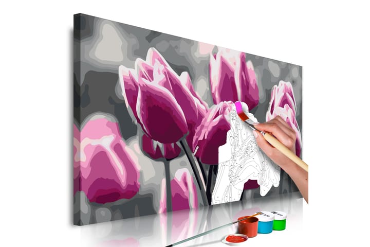 Tee-se-itse Maalaus Tulip Field 60x40 cm - Artgeist sp. z o. o. - Sisustustuotteet - Taulu & taide - Maalaa itse - Tee se itse -taulu