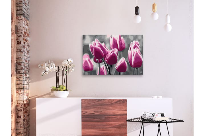 Tee-se-itse Maalaus Tulip Field 60x40 cm - Artgeist sp. z o. o. - Sisustustuotteet - Taulu & taide - Maalaa itse - Tee se itse -taulu