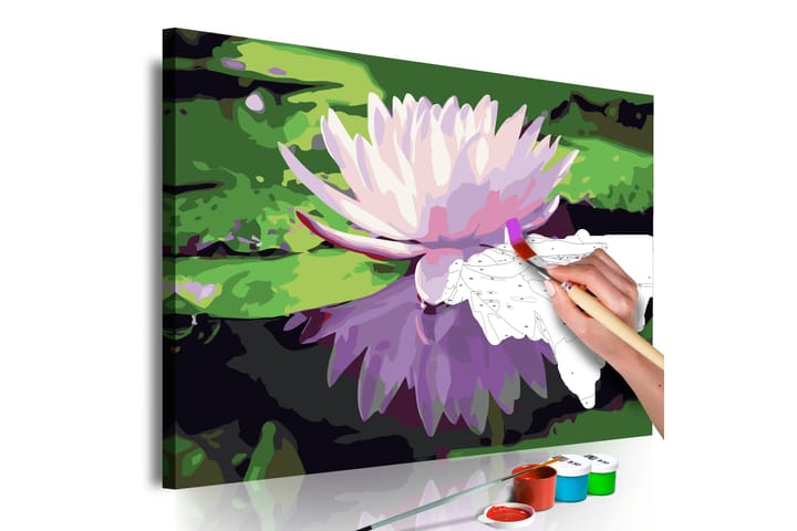 Tee-se-itse Maalaus Water Lily 60x40 cm - Artgeist sp. z o. o. - Sisustustuotteet - Taulu & taide - Maalaa itse - Tee se itse -taulu