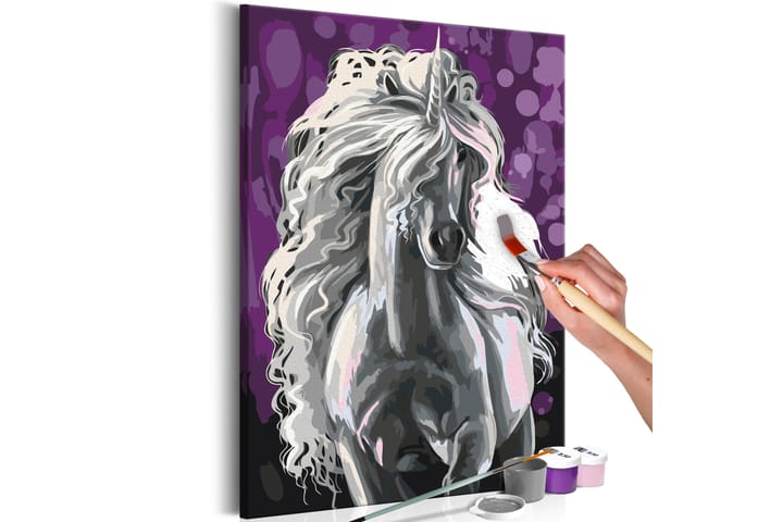 Tee-se-itse Maalaus White Unicorn 40x60 cm - Artgeist sp. z o. o. - Sisustustuotteet - Taulu & taide - Maalaa itse - Tee se itse -taulu