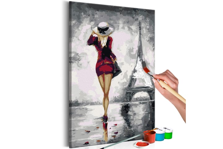 Tee-se-itse Maalaus Parisian Girl 40x60 cm - Artgeist sp. z o. o. - Sisustustuotteet - Taulu & taide - Maalaa itse - Tee se itse -taulu