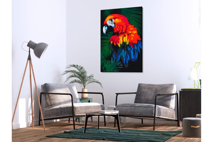 Tee-se-itse Maalaus Parrot 40x60 cm - Artgeist sp. z o. o. - Sisustustuotteet - Taulu & taide - Maalaa itse - Tee se itse -taulu