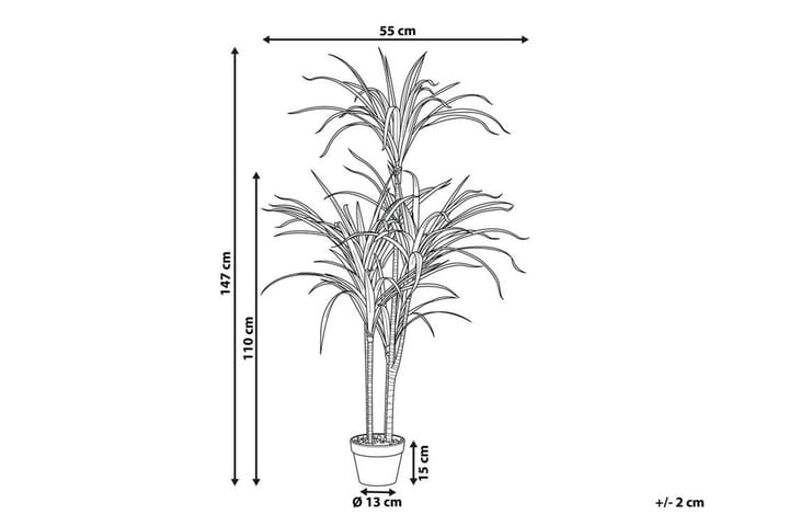 Tekokasvi Beauden 147 cm Dracaena anita - Vihreä - Sisustustuotteet - Tekokasvit