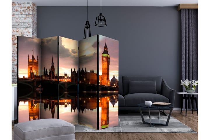 Tilanjakaja Big Ben in the evening, London II 225x172 - Artgeist sp. z o. o. - Sisustustuotteet - Tilanjakaja & sermi