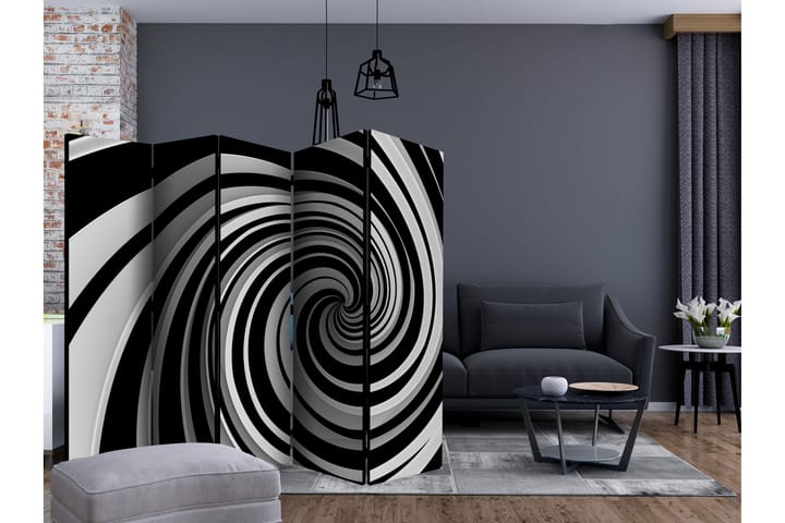 Tilanjakaja Black and white swirl II 225x172 - Artgeist sp. z o. o. - Sisustustuotteet - Tilanjakaja & sermi