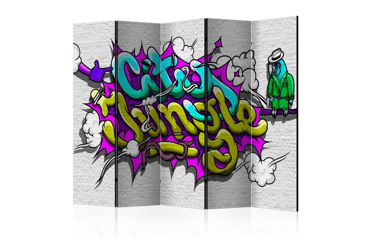 Tilanjakaja City Jungle - graffiti II 225x172 - Artgeist sp. z o. o. - Sisustustuotteet - Tilanjakaja & sermi