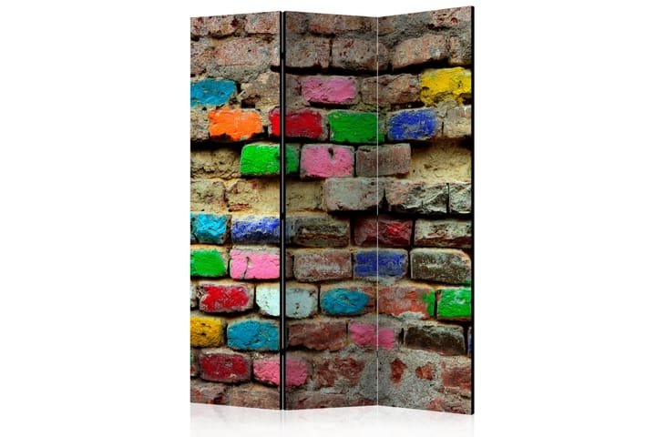 Tilanjakaja Colourful Bricks 135x172 - Artgeist sp. z o. o. - Sisustustuotteet - Tilanjakaja & sermi