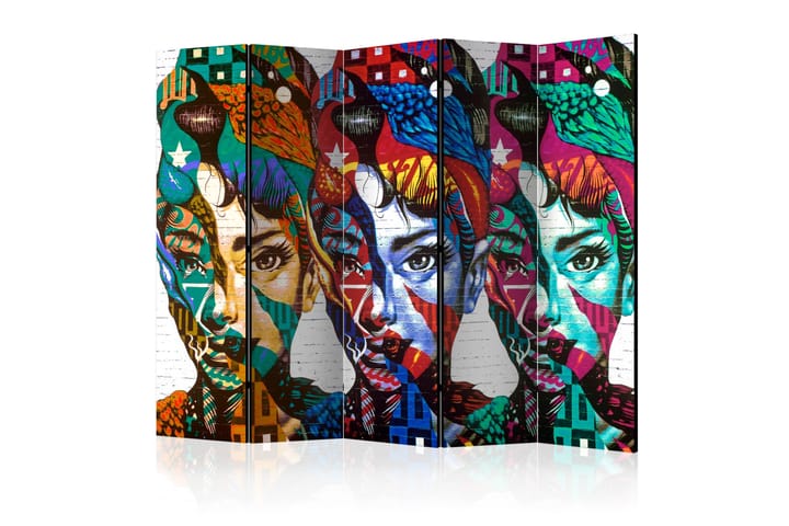 Tilanjakaja Colourful Faces II 225x172 - Artgeist sp. z o. o. - Sisustustuotteet - Tilanjakaja & sermi