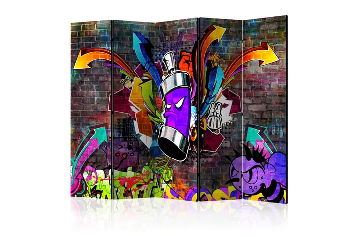 Tilanjakaja Graffiti: Colourful Attack II 225x172 - Artgeist sp. z o. o. - Sisustustuotteet - Tilanjakaja & sermi