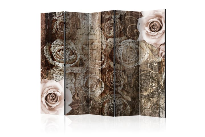 Tilanjakaja Old Wood & Roses II 225x172 - Artgeist sp. z o. o. - Sisustustuotteet - Tilanjakaja & sermi