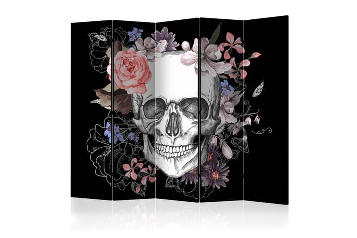 Tilanjakaja Skull and Flowers II 225x172 - Artgeist sp. z o. o. - Sisustustuotteet - Tilanjakaja & sermi