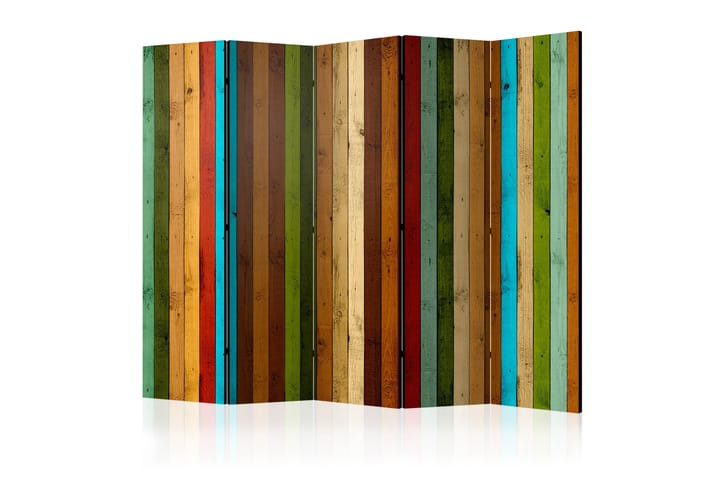 Tilanjakaja Wooden Rainbow II - Artgeist sp. z o. o. - Sisustustuotteet - Tilanjakaja & sermi