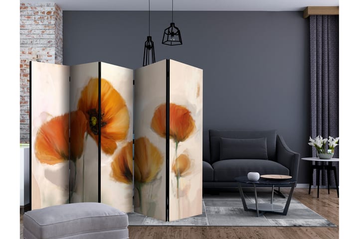 Tilanjakaja Poppies - Vintage II - Artgeist sp. z o. o. - Sisustustuotteet - Tilanjakaja & sermi