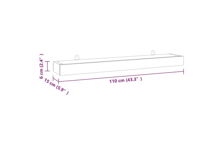 beBasic Seinähyllyt 2 kpl 110x15x6 cm täysi tiikki - Ruskea - Talo & remontointi - Keittiö & kylpyhuone - Keittiö & kodinhoitohuone - Keittiön sisustus - Keittiöhylly