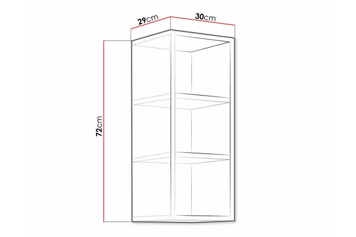 Keittiön Kaappi Templemore 30 cm - Ruskea - Talo & remontointi - Keittiö & kylpyhuone - Keittiö & kodinhoitohuone - Keittiön sisustus - Keittiökaappi