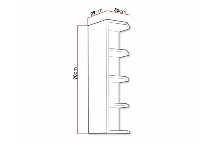 Keittiön Kaappi Templemore 30 cm - Ruskea - Talo & remontointi - Keittiö & kylpyhuone - Keittiö & kodinhoitohuone - Keittiön sisustus - Keittiökaappi