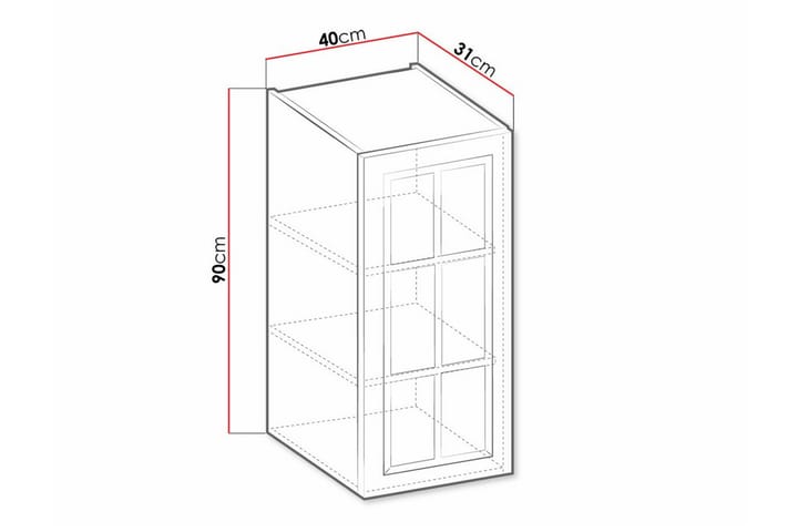 Keittiön Kaappi Templemore 40 cm - Valkoinen - Talo & remontointi - Keittiö & kylpyhuone - Keittiö & kodinhoitohuone - Keittiön sisustus - Keittiökaappi