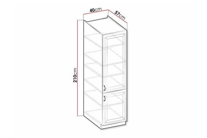 Keittiön Kaappi Templemore 40 cm - Valkoinen - Talo & remontointi - Keittiö & kylpyhuone - Keittiö & kodinhoitohuone - Keittiön sisustus - Keittiökaappi