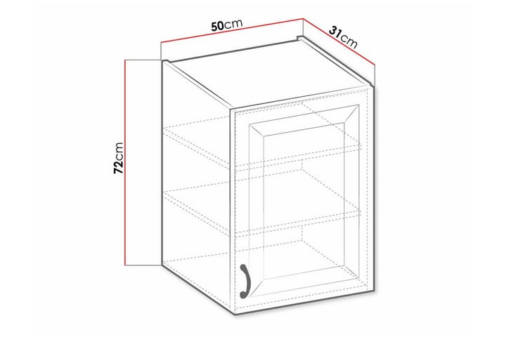 Keittiön Kaappi Templemore 50 cm - Valkoinen - Talo & remontointi - Keittiö & kylpyhuone - Keittiö & kodinhoitohuone - Keittiön sisustus - Keittiökaappi