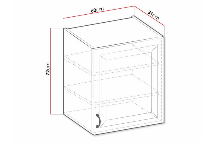 Keittiön Kaappi Templemore 60 cm - Ruskea/Puu - Talo & remontointi - Keittiö & kylpyhuone - Keittiö & kodinhoitohuone - Keittiön sisustus - Keittiökaappi