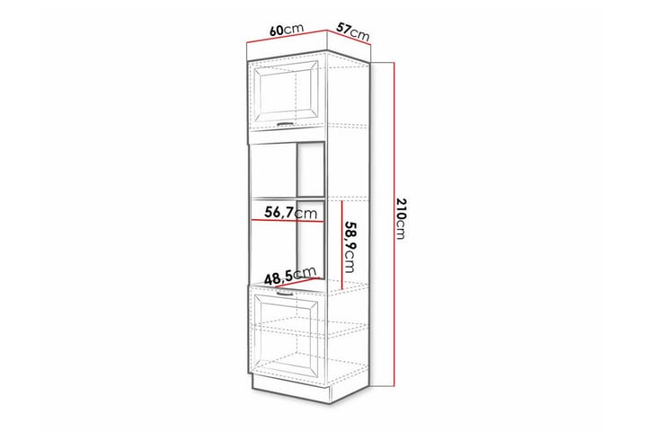 Keittiön Kaappi Templemore 60 cm - Ruskea/Puu - Talo & remontointi - Keittiö & kylpyhuone - Keittiö & kodinhoitohuone - Keittiön sisustus - Keittiökaappi