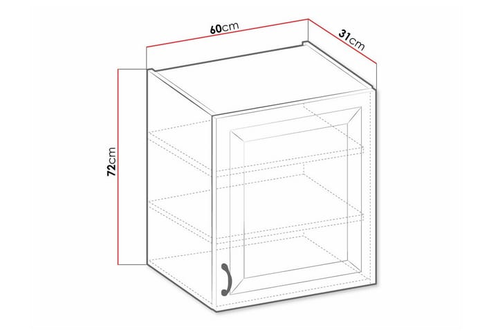 Keittiön Kaappi Templemore 60 cm - Valkoinen - Talo & remontointi - Keittiö & kylpyhuone - Keittiö & kodinhoitohuone - Keittiön sisustus - Keittiökaappi