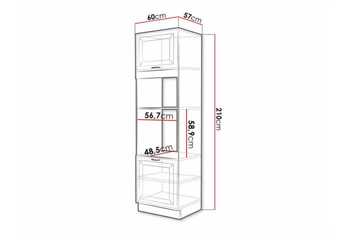 Keittiön Kaappi Templemore 60 cm - Valkoinen - Talo & remontointi - Keittiö & kylpyhuone - Keittiö & kodinhoitohuone - Keittiön sisustus - Keittiökaappi