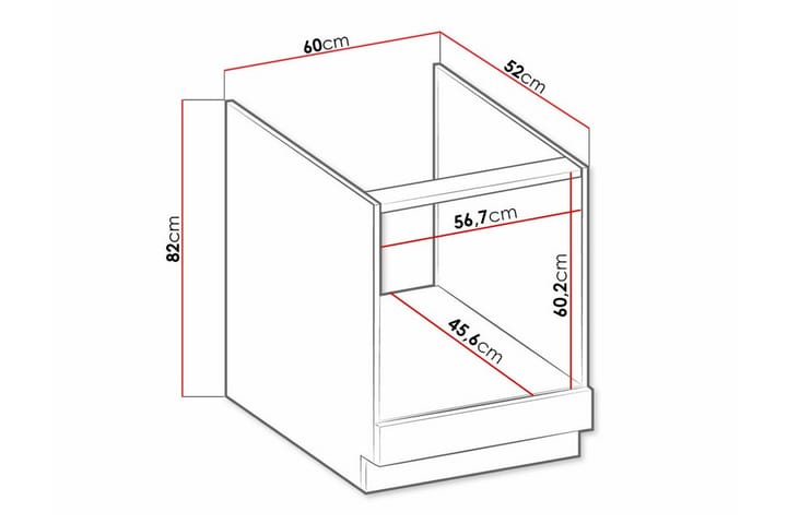 Keittiön Kaappi Templemore 60 cm - Puu/Valkoinen - Talo & remontointi - Keittiö & kylpyhuone - Keittiö & kodinhoitohuone - Keittiön sisustus - Keittiökaappi