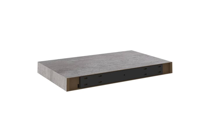 Kelluvat seinähyllyt 2 kpl betoninharmaa 40x23x3,8 cm MDF - Harmaa - Talo & remontointi - Keittiö & kylpyhuone - Keittiö & kodinhoitohuone - Keittiön sisustus - Keittiöhylly