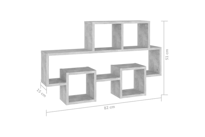 Seinähylly autonmuotoinen betoninharmaa 82x15x51 cm levy - Harmaa - Talo & remontointi - Keittiö & kylpyhuone - Keitti�ö & kodinhoitohuone - Keittiön sisustus - Keittiöhylly