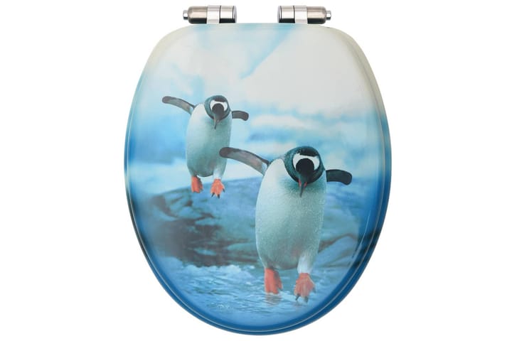 WC-istuimet soft close -kansilla 2 kpl MDF pingviinikuosi - WC-istuimen kansi - Wc-istuimen kannet