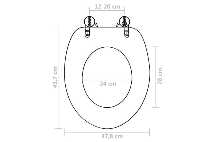 WC-istuimet soft close -kansilla 2 kpl MDF pingviinikuosi - WC-istuimen kansi - Wc-istuimen kannet