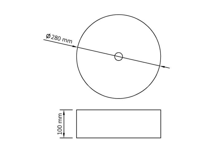 Pesuallas 28x10 cm keraaminen kulta - Kulta - Talo & remontointi - Keittiö & kylpyhuone - Kylpyhuone - Pesualtaat - Pesuallas