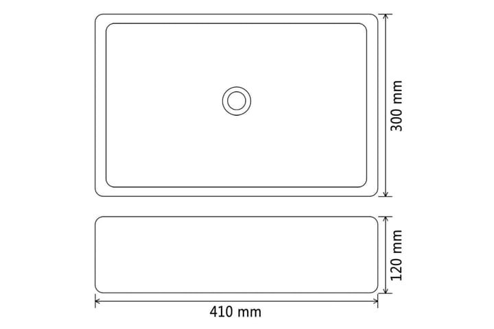 Pesuallas 41x30x12 cm keraaminen kulta - Kulta - Talo & remontointi - Keittiö & kylpyhuone - Kylpyhuone - Pesualtaat - Pesuallas