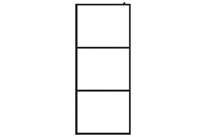 Walk-in suihkun sein�äke kirkas ESG-lasi musta 90x195 cm - Talo & remontointi - Keittiö & kylpyhuone - Kylpyhuone - Suihkukalusteet - Suihkuseinät