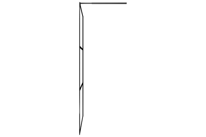 Walk-in suihkun seinäke kirkas ESG-lasi musta 90x195 cm - Talo & remontointi - Keittiö & kylpyhuone - Kylpyhuone - Suihkukalusteet - Suihkuseinät