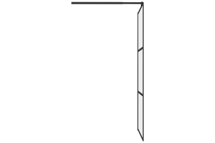 Walk-in suihkuseinäke 90x195 cm huurrettu ESG-lasi musta - Musta - Talo & remontointi - Keittiö & kylpyhuone - Kylpyhuone - Suihkukalusteet - Suihkuseinät