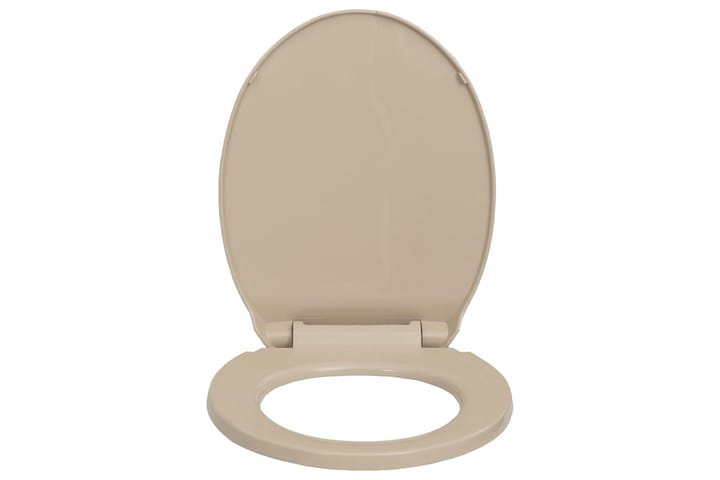 WC-istuin pehmeästi sulkeutuva beige soikea - Beige - Talo & remontointi - Keittiö & kylpyhuone - Kylpyhuone - WC-istuimet - WC-istuimen kansi