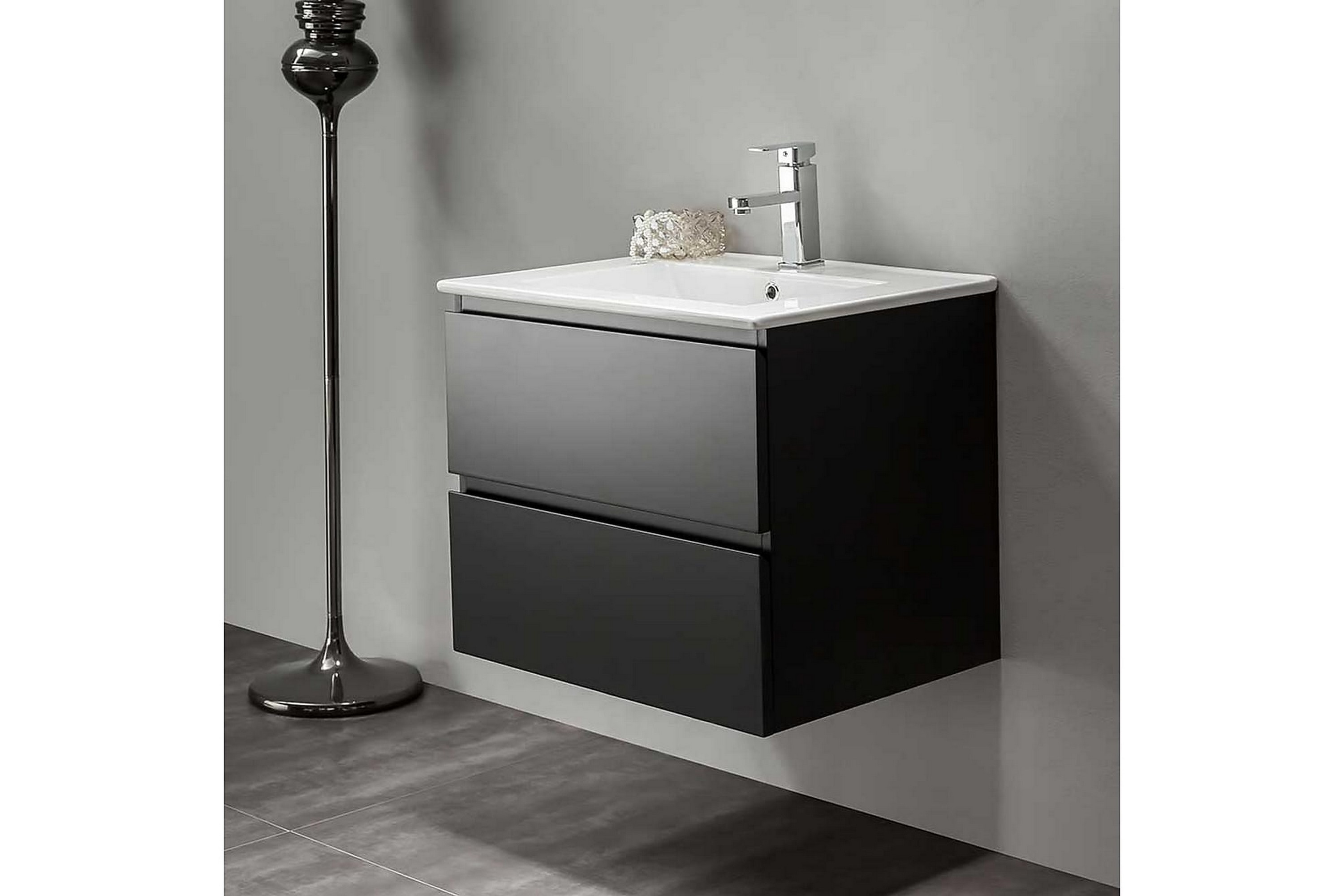 Scandinavian Choice Pesuallaskaappi Bathlife Eufori 600 - Musta