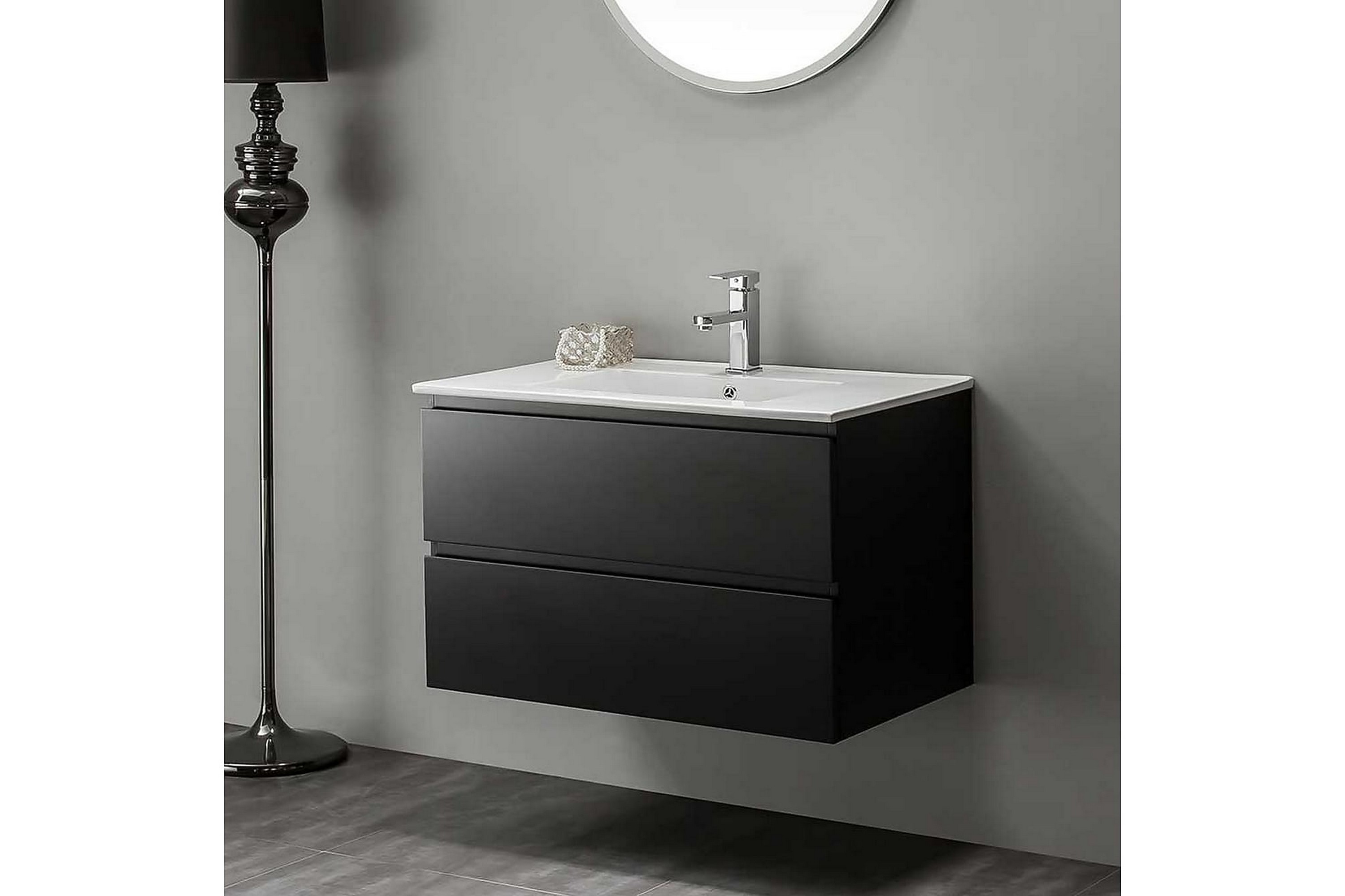 Scandinavian Choice Pesuallaskaappi Bathlife Eufori 800 - Musta