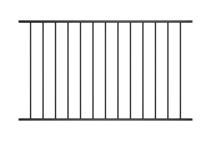 Aitapaneeli jauhemaalattu teräs 1,7x1,25 m musta - Musta - Talo & remontointi - Näkösuojat & aitaukset - Aita - Aitatolpat